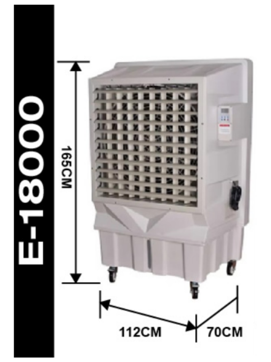 <p style="font-size: 20px;">ENFRIADOR DE AIRE EVAPORATIVO 18000 M3/H</p>