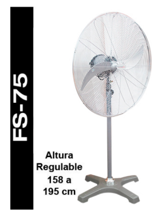 <p style="font-size: 20px;">VENTILADOR 30' INDUSTRIAL PEDESTAL - FS-75</p>